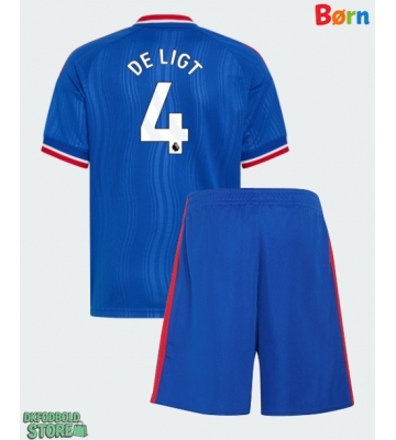 Manchester United Matthijs de Ligt #4 Replika Babytøj Udebanesæt Børn 2026-27 Kortærmet (+ Korte bukser)